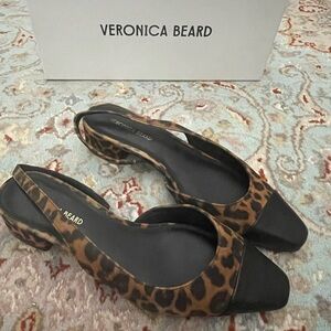 Veronica Beard | Cecille Leopard print Slingback |Size 6